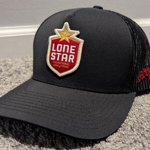 Lone Star Black Trucker Hat